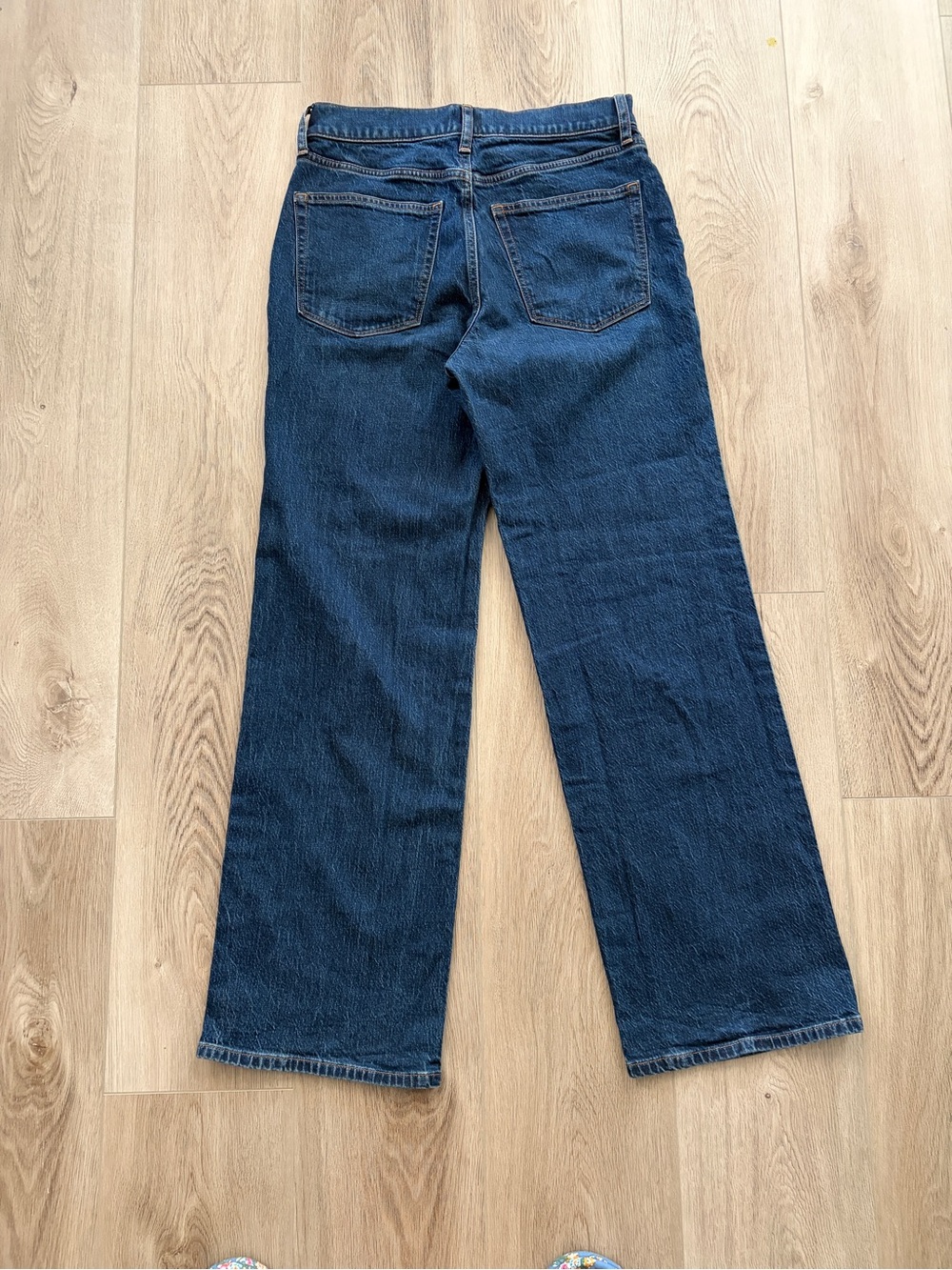 J. Crew Full Length Wide-Leg Jeans - Dark Blue Denim - Picture 3 of 8